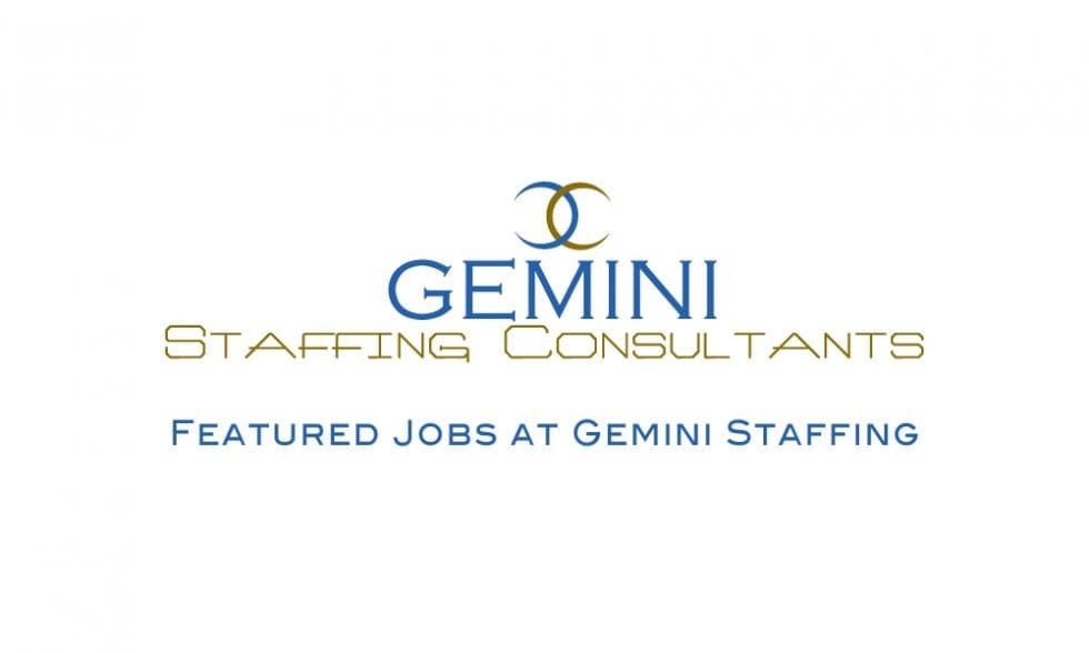 Featured Jobs at Gemini Staffing Sr. Clinical Project Manager